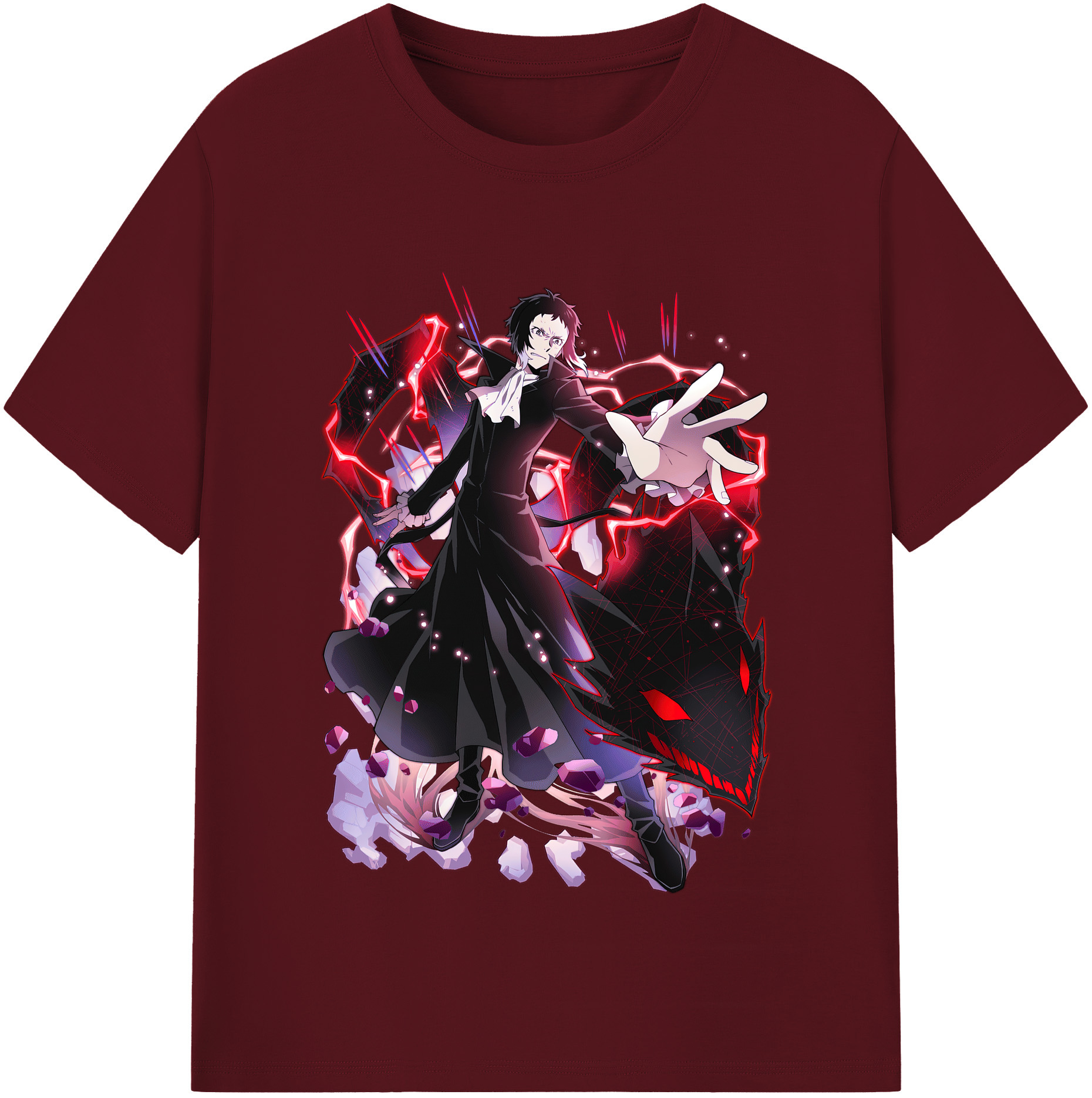 （画像用） 文豪ストレイドッグス Bungo Stray Dogs 綿100％半袖Tシャツ（フロントプリント）